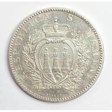 San Marino Raro 2 lire 1906...