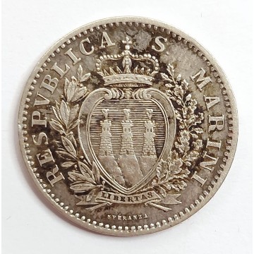 San Marino 1 lira 1906 SPL+...