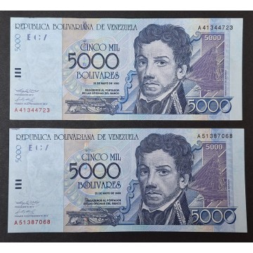 Venezuela 5000 bolivares...