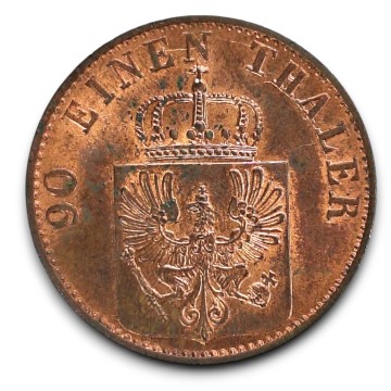 Prussia 4 pfennig 1871 C...